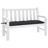 Vidaxl jardin banc coussin 120x50x7 cm tissu oxford noir