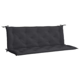 Vidaxl Garden Bench Cushion 150x (50+50) x7 cm Oxford tyg svart