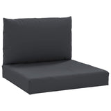 Vidaxl Palette Këssen 2 St Stoff Schwaarz