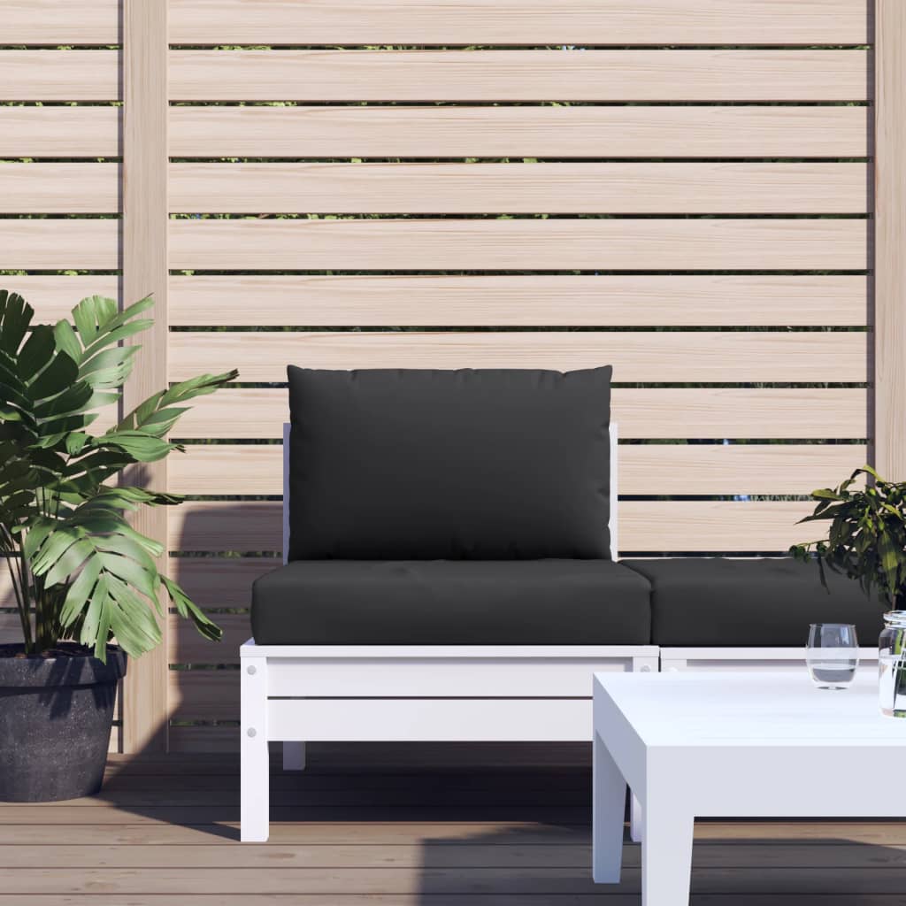 Vidaxl Palette Këssen 2 St Stoff Schwaarz