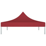 Šotska streha Vidaxl Party 270 g m² 3x3 m Bordeaux rdeča