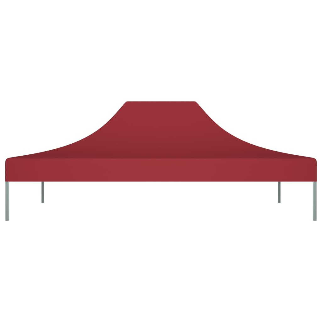 Vidaxl partytentdak 270 g m² 4x3 m bordeauxrood