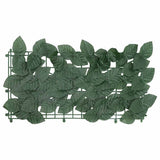 Balkon zaslon Vidaxl s temno zelenimi listi 400x100 cm