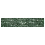 Balkon zaslon Vidaxl s temno zelenimi listi 500x100 cm
