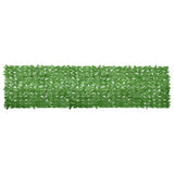 Balkon zaslon Vidaxl z zelenimi listi 400x100 cm
