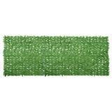 Balkon zaslon Vidaxl z zelenimi listi 400x150 cm