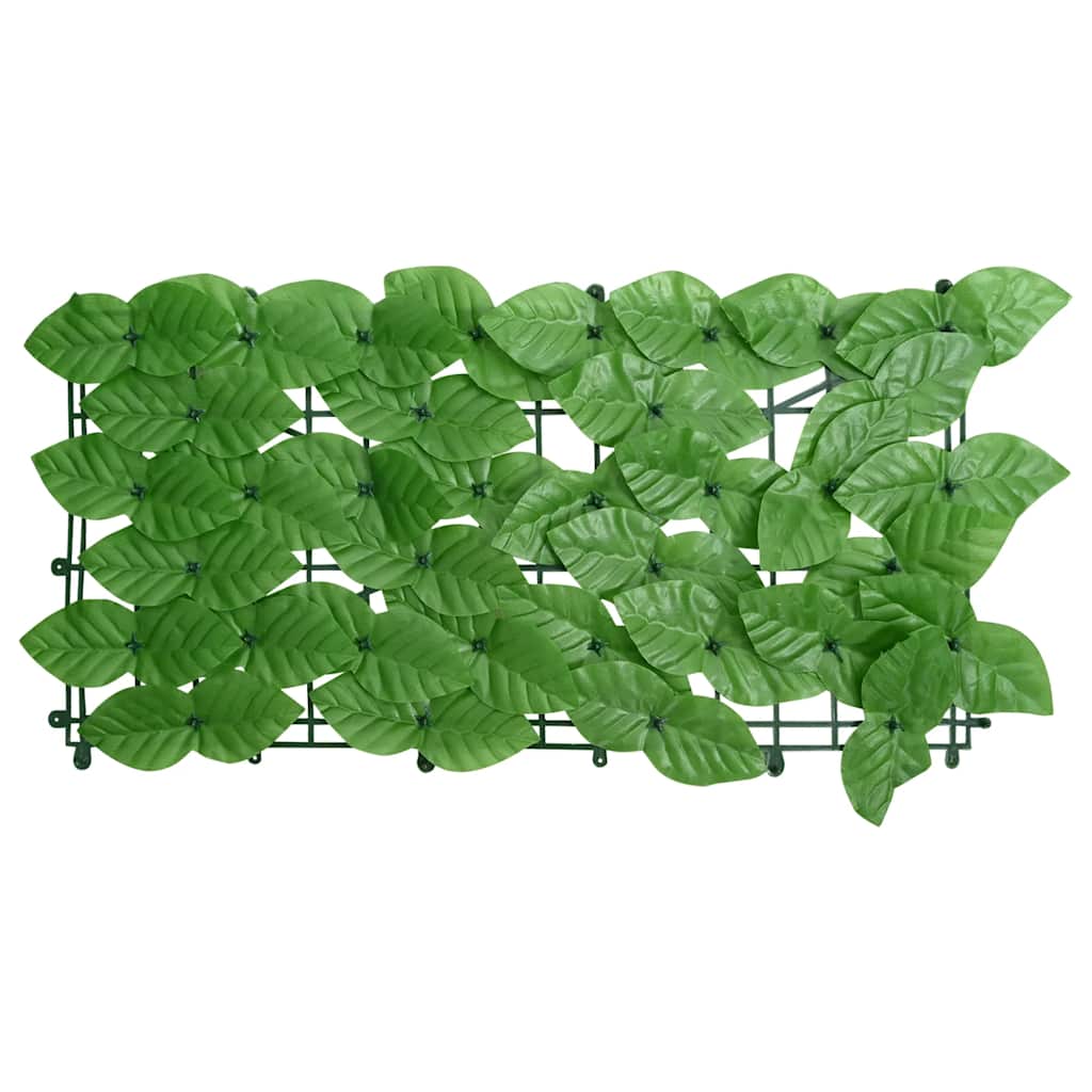 Balkon zaslon Vidaxl z zelenimi listi 400x150 cm