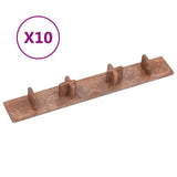 Vidaxl Terrassenabdeckungskappe 10 St Kunststoffbraun
