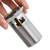 Vidaxl Drain Pop-up mat Iwwerfloss 6.4x6.4x9.1 cm Chrome-faarweg