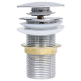 Wyskakujące wysięgnik vidaxl bez przepełnienia 6.4x6.4x9.1 cm Chrome w kolorze