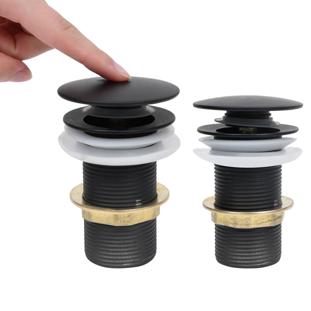 Vidaxl Drain Popup ohne Überlauf 6.4x6.4x9.1 cm schwarz