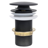 Vidaxl Drain Popup ohne Überlauf 6.4x6.4x9.1 cm schwarz