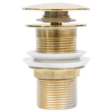 Vidaxl Drain Pop-Up sin desbordamiento 6.4x6.4x9.1 cm de color dorado