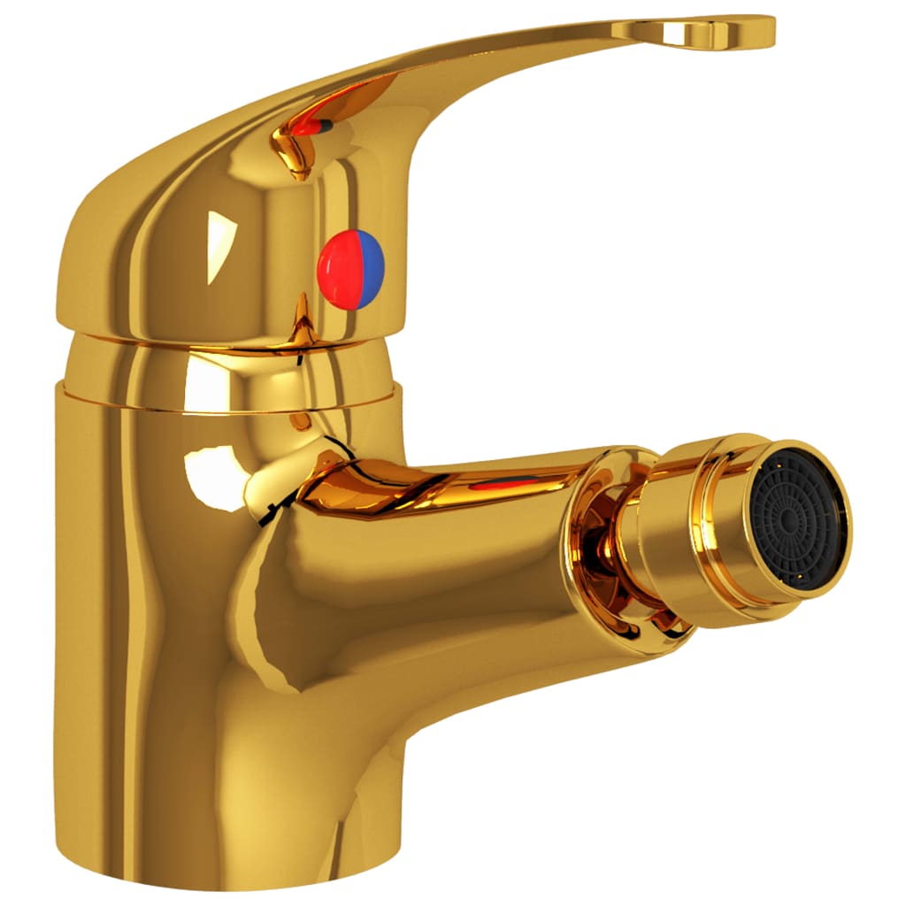 Válvula de bidet Vidaxl 13x12 cm de color oro