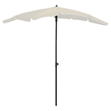 Vidaxl Parasol z kursorem piaskowym 200x130 cm