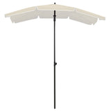 Vidaxl Parasol z kursorem piaskowym 200x130 cm