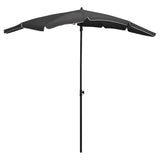 Vidaxl Parasol with pole 200x130 cm anthracite -colored