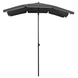 Vidaxl Parasol with pole 200x130 cm anthracite -colored
