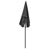 Vidaxl Parasol with pole 200x130 cm anthracite -colored