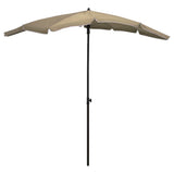 Vidaxl Parasol with pole 200x130 cm Taupe
