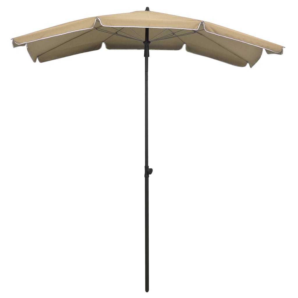 Vidaxl Parasol with pole 200x130 cm Taupe