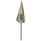 Vidaxl Parasol with pole 200x130 cm Taupe