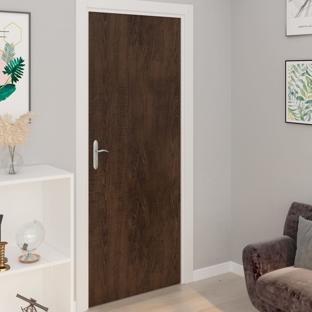 Vidaxl Miwwelmëllech Olschten selbst -adhesiv 2 PCs 500x90 cm pvc donkel oak -colored