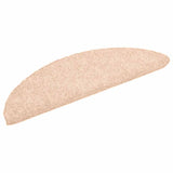 Vidaxl stair mats self -adhesive 5 st 56x17x3 cm needle felt brown