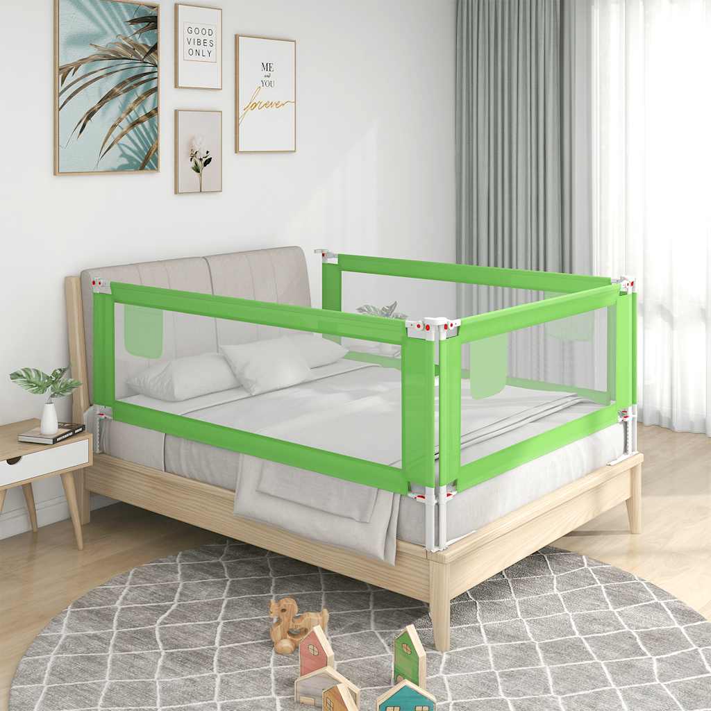 Tableau de lit Vidaxl Toddler 100x25 cm Tissu vert