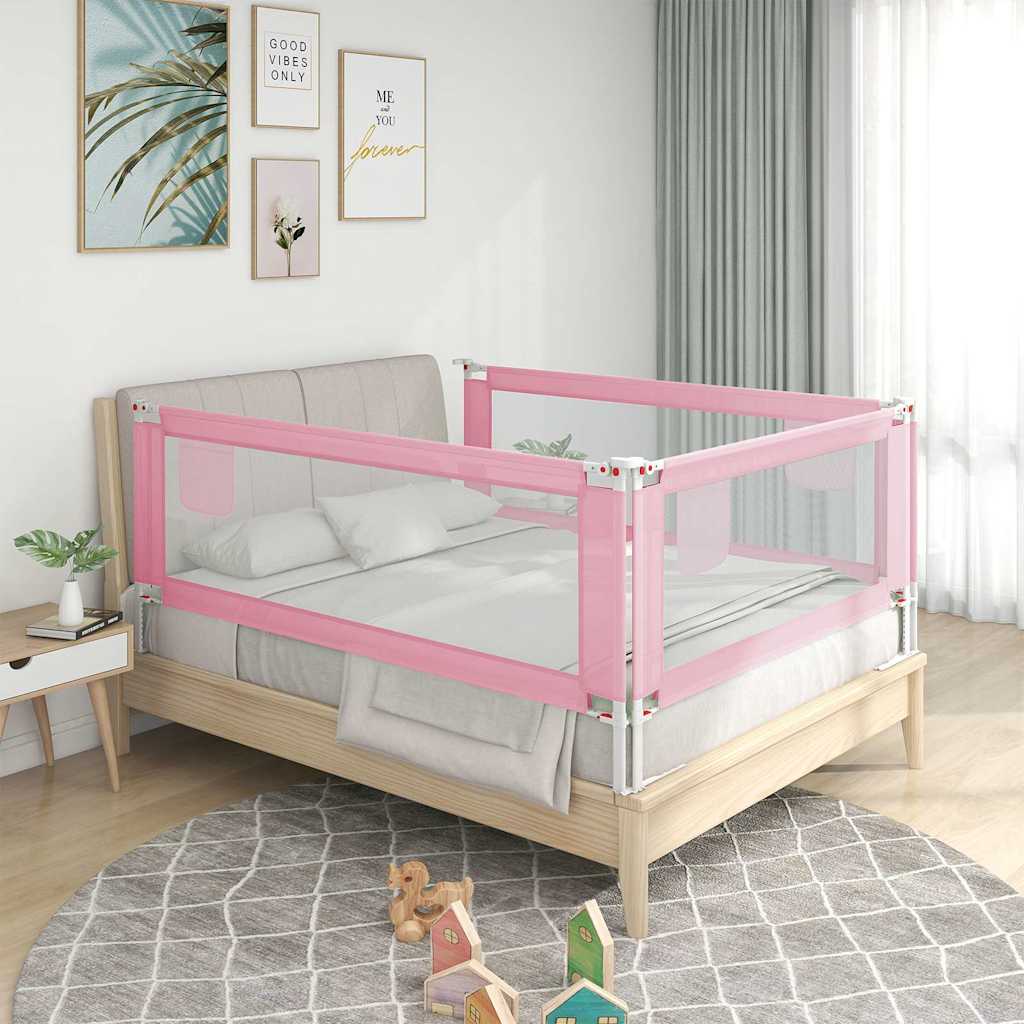 Vidaxl Bett Chart-Tauddl 100x25 cm Stoff rosa