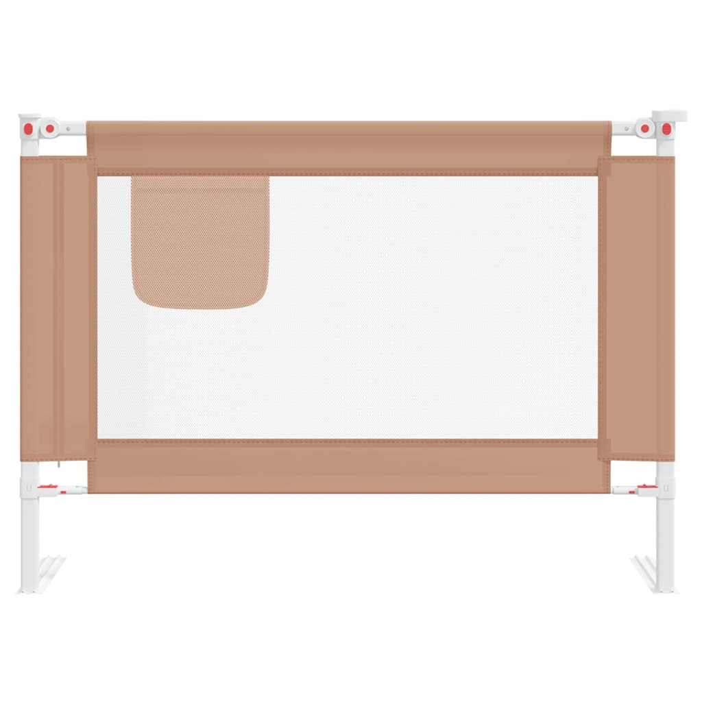 Vidaxl Bedhek Toddler 90x25 cm tkanina taupe