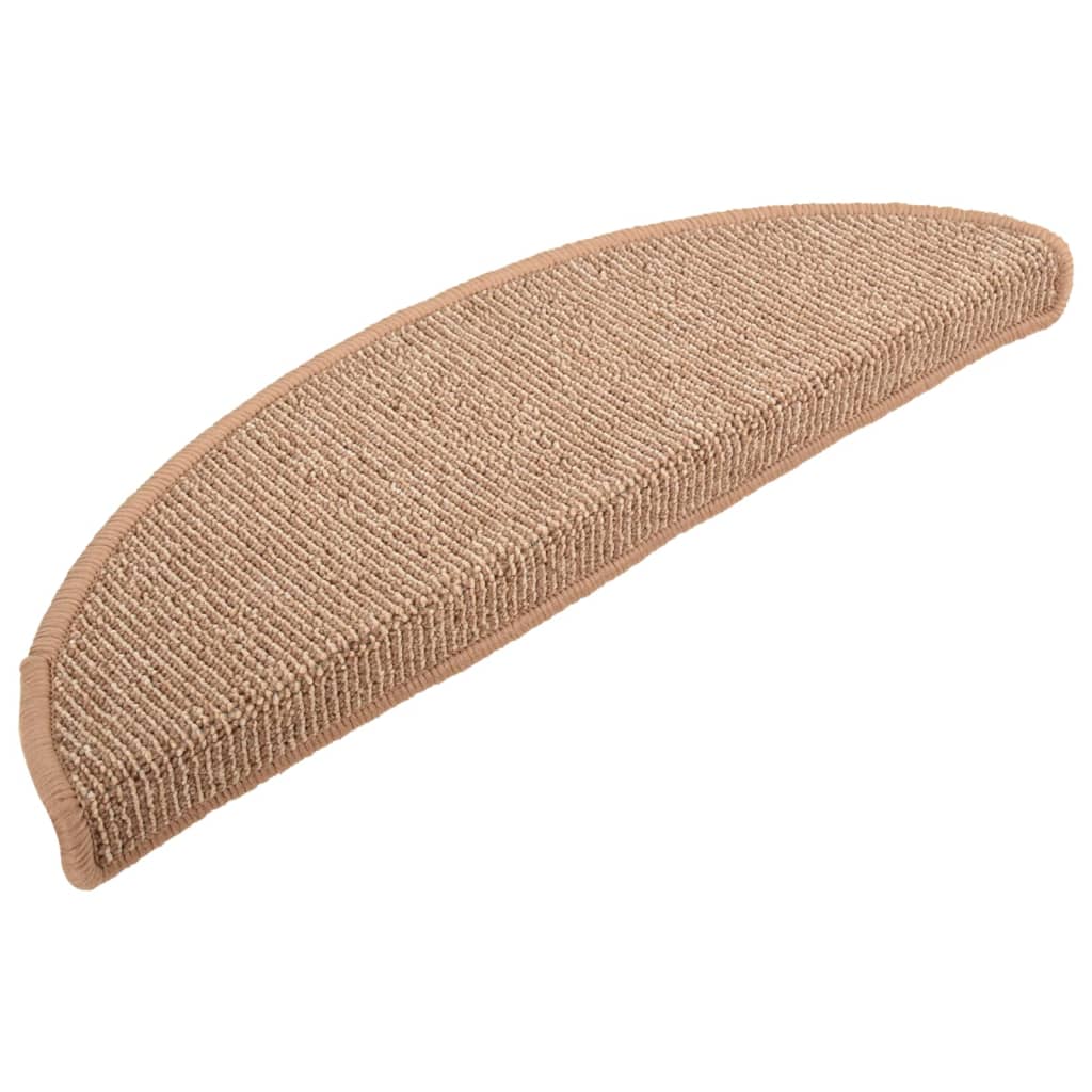 Podstavki za stopnice Vidaxl 15 ST 56x17x3 cm svetlo rjava