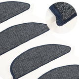 Podstavki za stopnice Vidaxl 15 St 56x17x3 cm temno modra