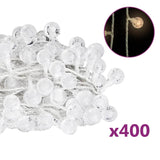 Vidaxl Light Cord con 400 LED 8 funzioni White calda 40 m