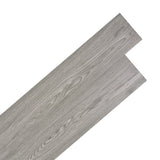 Boards de plancher vidaxl auto-adhésif 5,21 m² 2 mm en PVC gris foncé