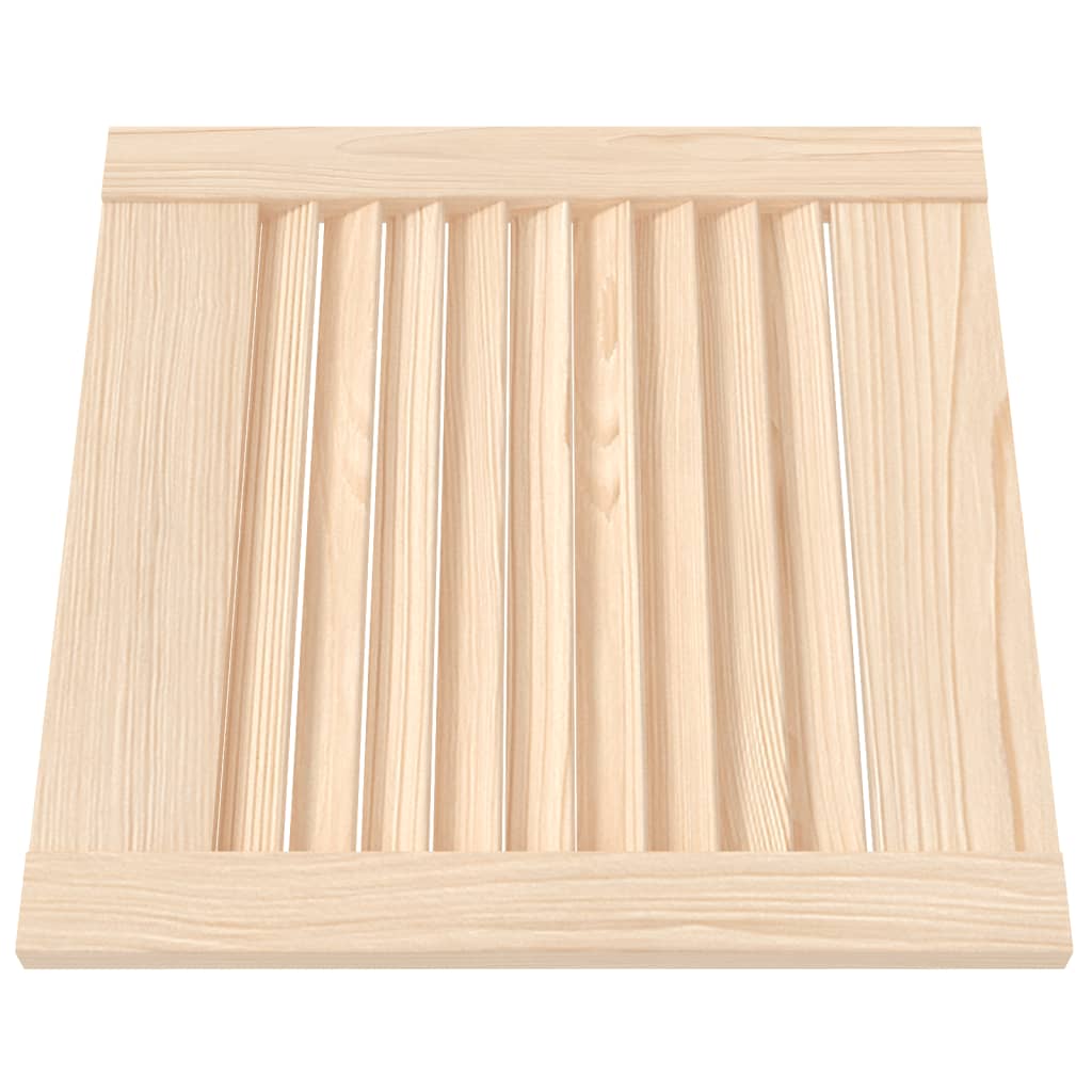 Porte di armadietti Vidaxl con stecche 2 pezzi 39.5x39,4 cm Pino solido