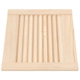 Porte di armadietti Vidaxl con stecche 2 pezzi 39.5x39,4 cm Pino solido