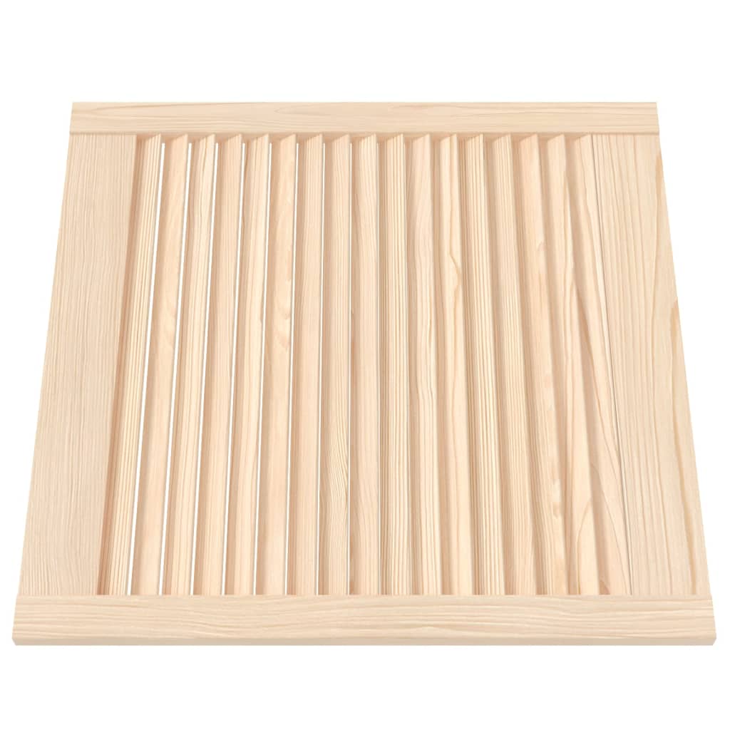 VidaXL Cabinet doors with slats 2 pcs 61.5x59.4 cm solid pine
