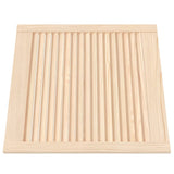VidaXL Cabinet doors with slats 2 pcs 61.5x59.4 cm solid pine