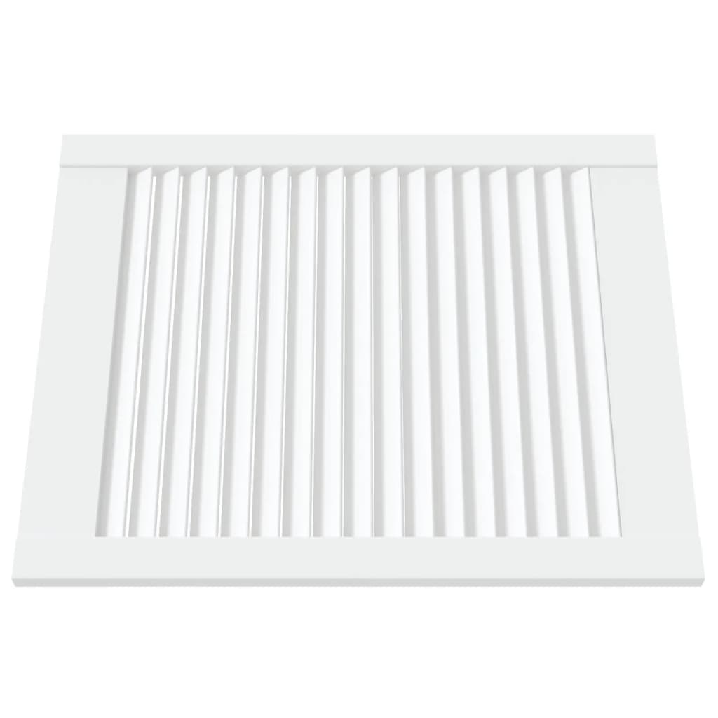 Dveře kabinetu Vidaxl s lamely 2 ks 61.5x49.4 cm borovice White