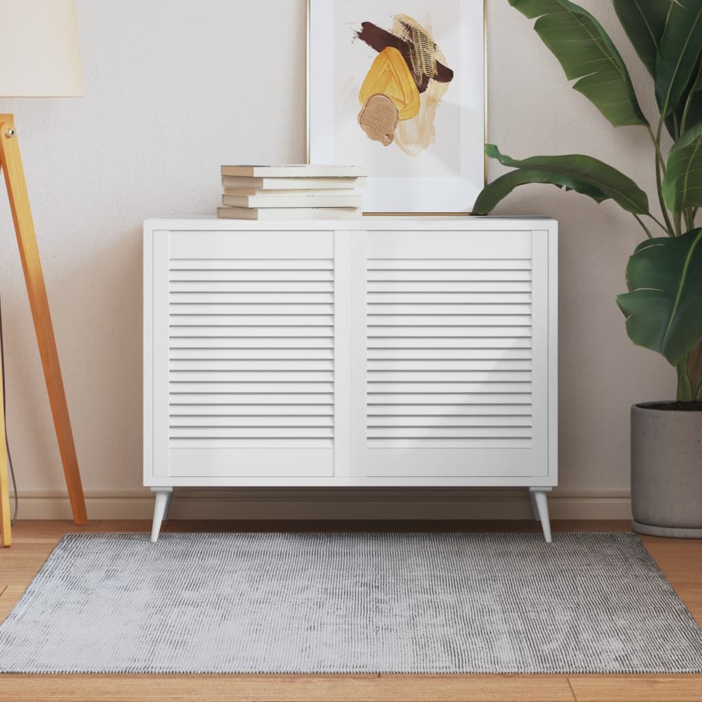 Dveře kabinetu Vidaxl s lamely 2 ks 61.5x49.4 cm borovice White