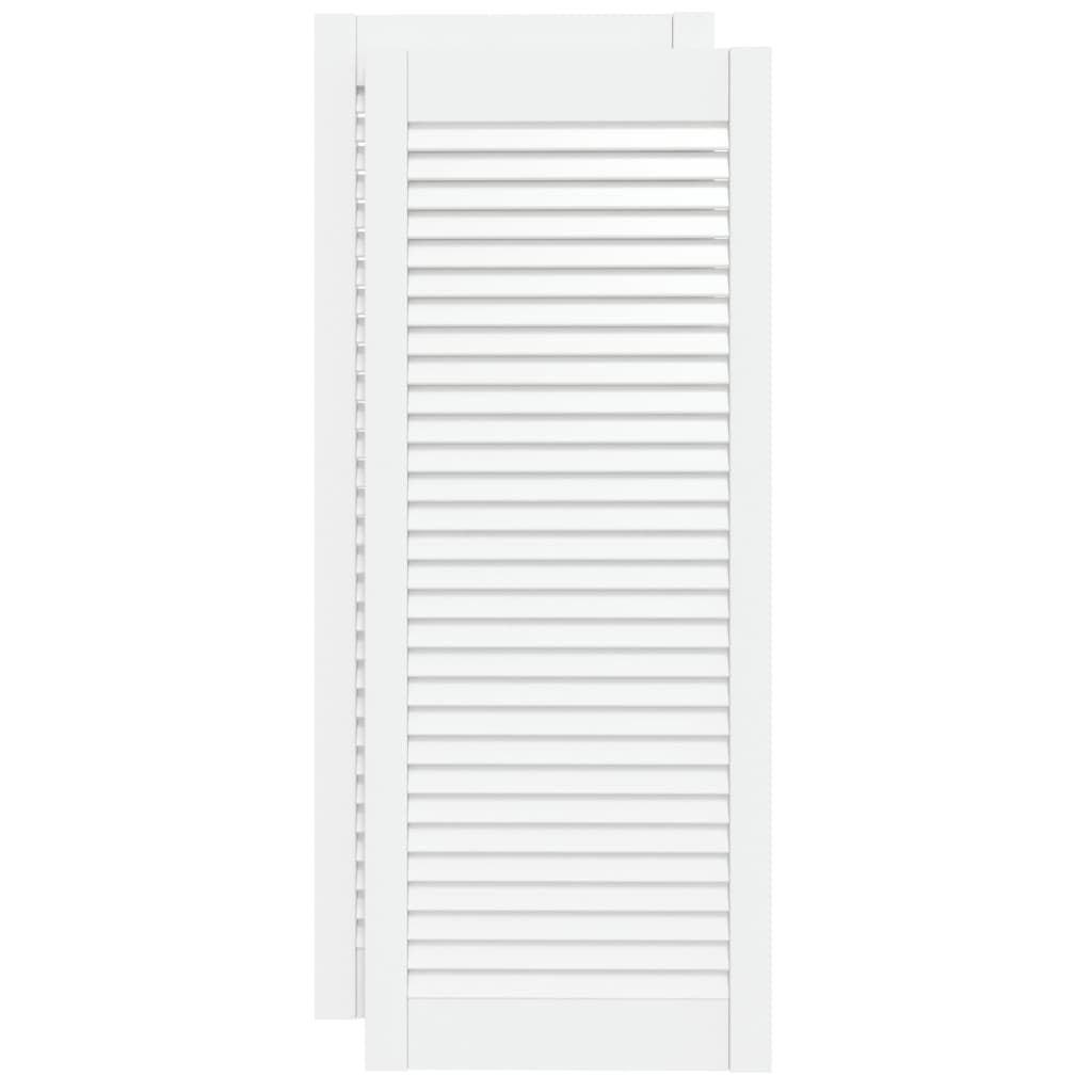 Vidaxl Cabinet Dieren mat Slats 2 PCs 99.3x39.4 cm Pine Whine White
