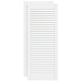 Vidaxl Cabinet Dieren mat Slats 2 PCs 99.3x39.4 cm Pine Whine White