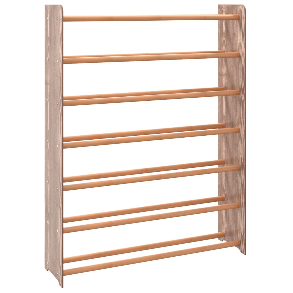 Stojan na boty Vidaxl 90x24x117 cm zpracované dřevo hnědé
