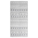 Vidaxl buitenkleed arakil 80x150 cm polypropeen grijs