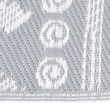 Vidaxl buitenkleed arakil 80x150 cm polypropeen grijs