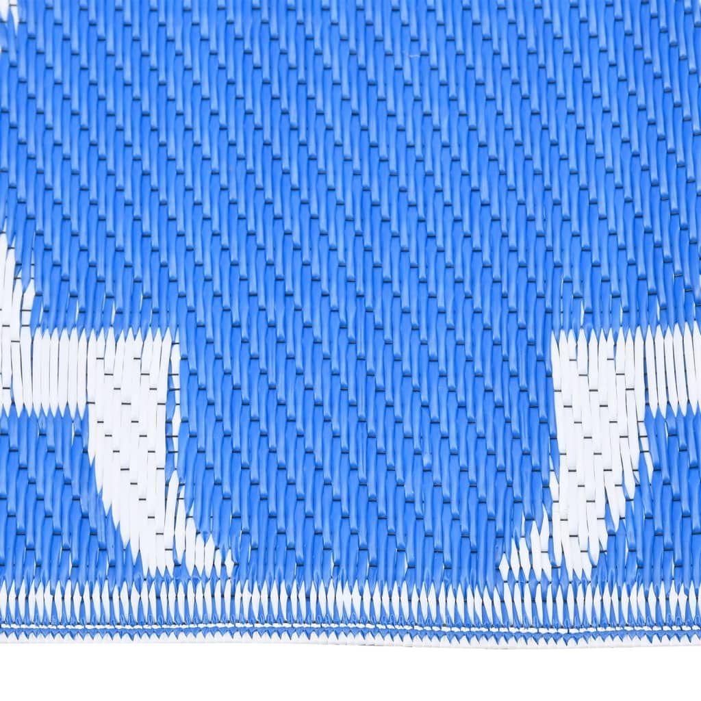 Vidaxl utanför mattan Aakil 190x290 cm polypropenblå