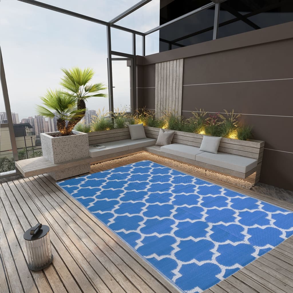 Vidaxl mimo koberec Aakil 190x290 cm polypropenová modrá