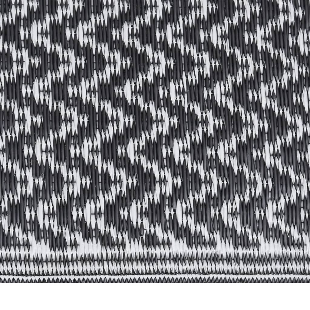 Vidaxl uden for tæppet Arakil 140x200 cm polypropen sort