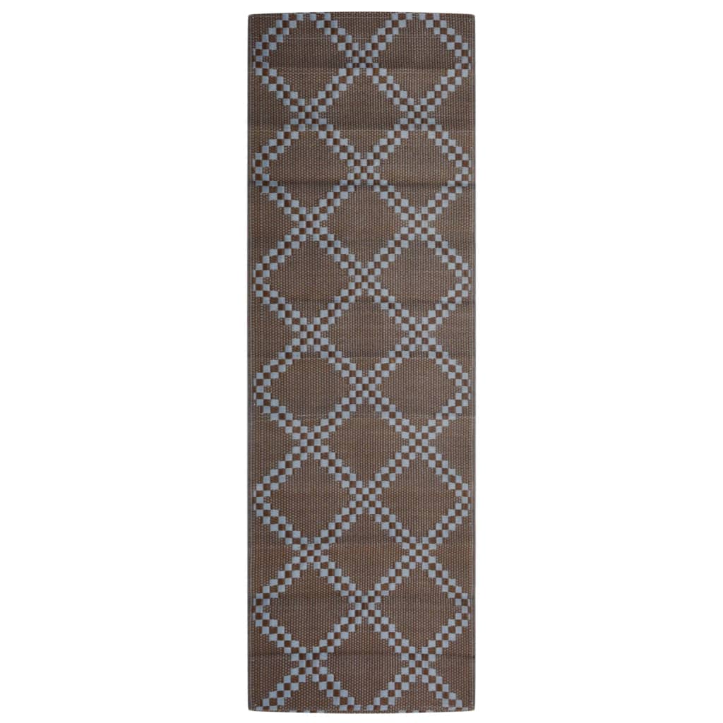 Vidaxl zunanja preproga Arakil 80x250 cm Polipropen rjava